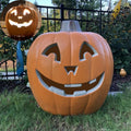 Gamexcel 21" Jack O Lantern Halloween Plastic Pumpkin Lights with Pre-lit LED Bulbs - Indoor/Outdoor Smile Face Decoration