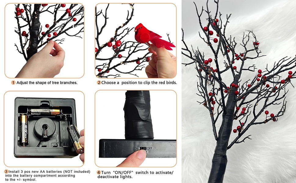Halloween Decorations Outdoor, Lighted Hanging Ghost Decor with Witch Hat & Broom, LED Flying Ghost Decoration for Porch, Yard, Tree, Patio, Haunted House & Indoor Party 43.3in