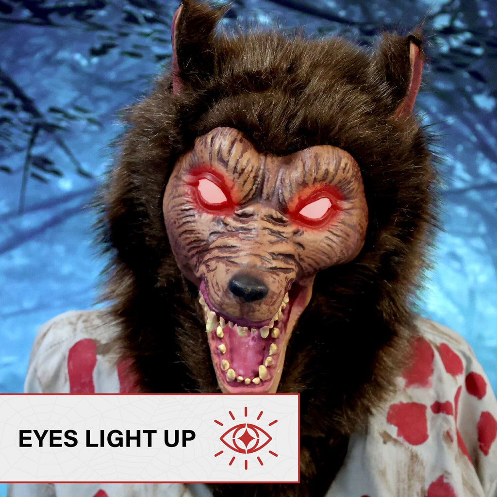 Haunted Hill Farm 3.0-Ft. Touch-Activated Rising Reaper with Tombstone Halloween Accessory