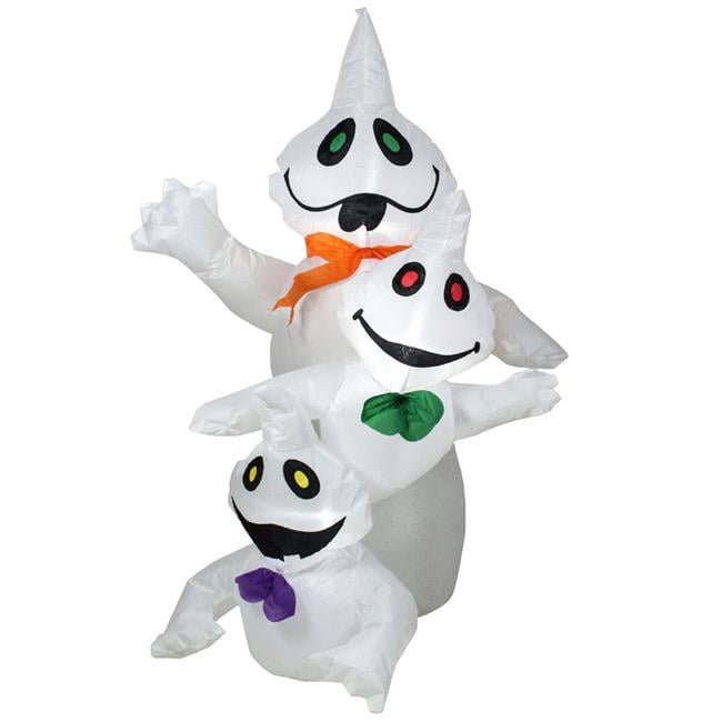 3.5 ft. Inflatable Lighted Pumpkin Trio Halloween Outdoor Decoration