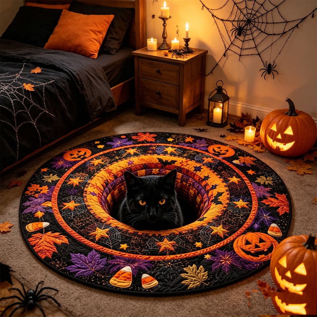 ZJNGJC 3D Circular Halloween Doormat Weird Decoration Whimsy Charm To Your Indoor Space C