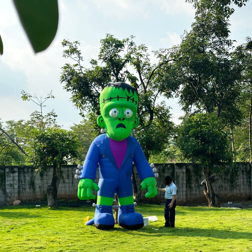 Wellcomer 20ft Giant Inflatable Frankenstein with Blower - Halloween Outdoor Decor