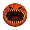 3D Circular Halloween Doormat â Pumpkin Face With Sharp Teeth, Non- Polyester Round Mat For Indoor/Outdoor, Spooky Cute Fall Decor, Gift For Halloween Lovers (91X91") Home Decor