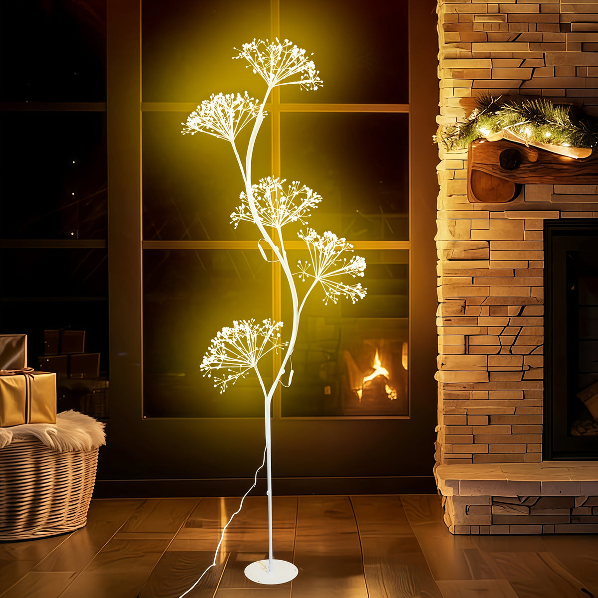 6-Foot Dandelion Lamp with a Fairy Theme, Perfect for Indoor Use in Living Rooms, Dining Areas, Bedrooms, Studies, And As Decorative Lighting for Home Decor During Christmas And Halloween