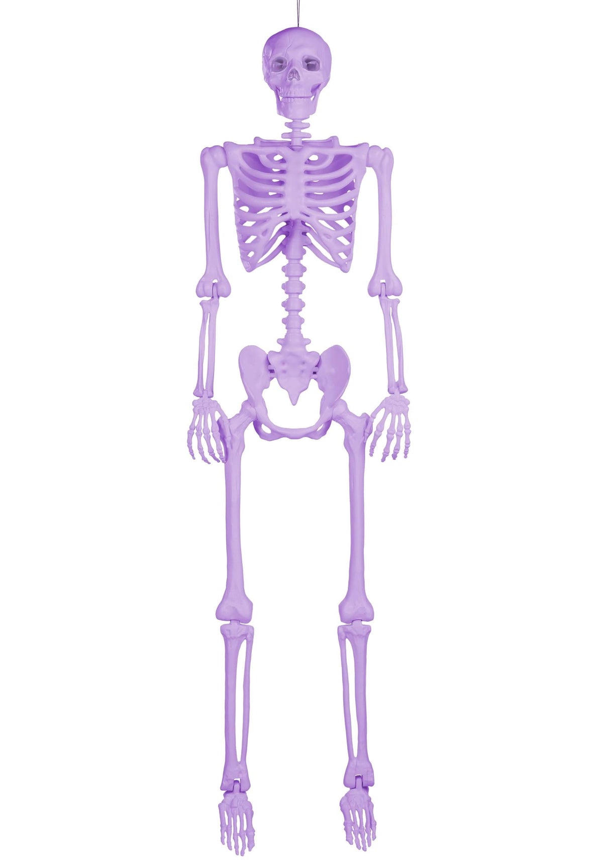 5FT Poseable Crazy Bones Skeleton in Purple Decoration