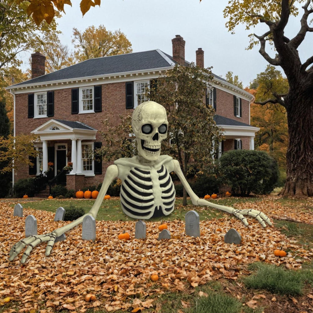 Seasons 35" Halloween Giant Groundbreaker Skeleton, Halloween Decoration for Outdoor Lawn Yard and Porch