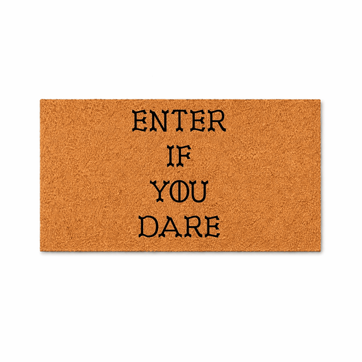 Enter If You Dare Doormat, Funny Halloween Welcome Mat, Outdoor Entryway Door Mat (36x72 inches) WoodByStu 5148