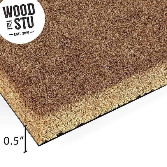 Trick Or Treaters Welcome Doormat, Halloween Spider Front Door Mat, Outdoor Entryway Welcome Mat (36x72 inches) WoodByStu 5594