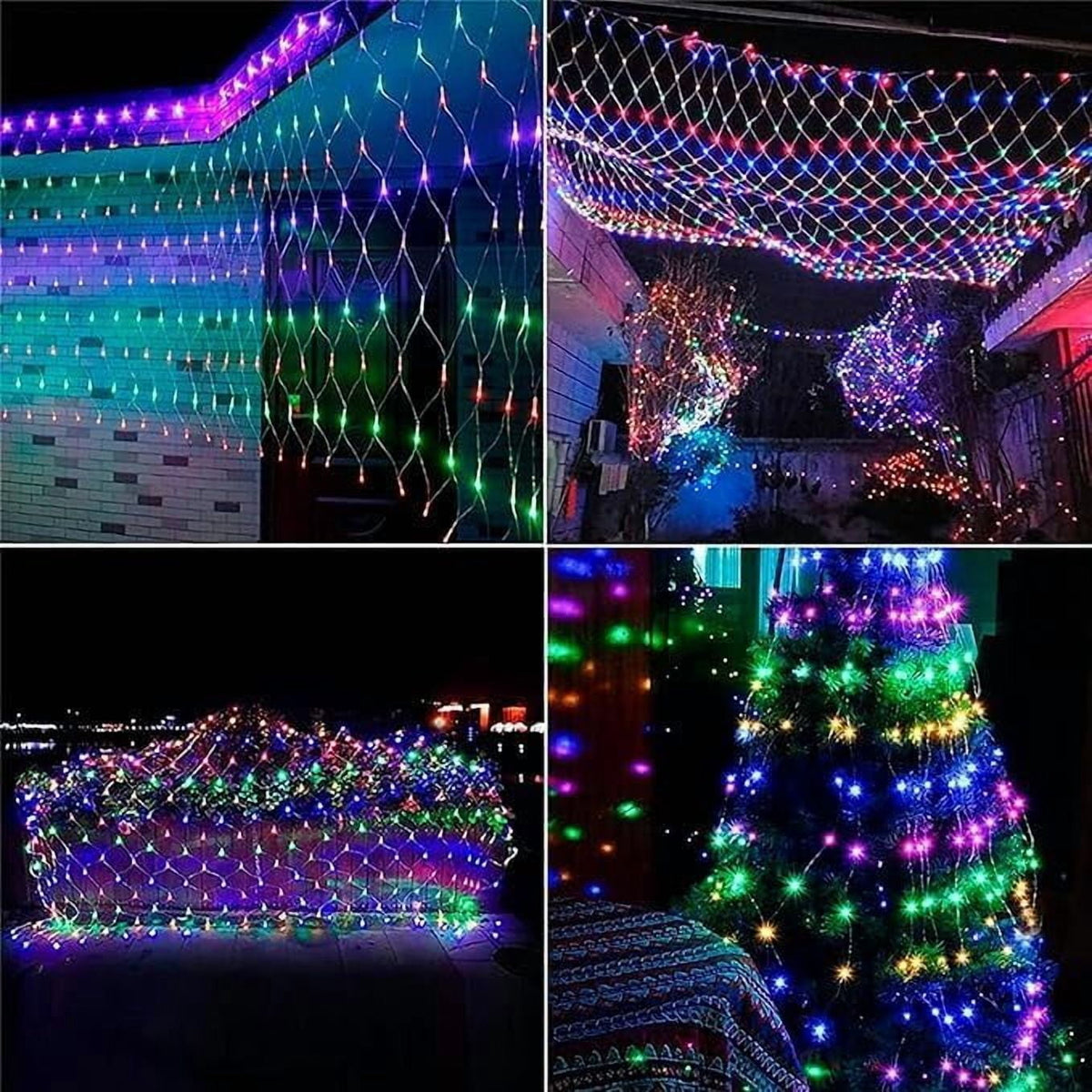 Garden Net Lights Battery Operated, 4mx6m 672LEDMesh Fairy String Lights Fairy Net Lights 8 Modes Waterproof Net Mesh String Lights for Garden Balcony Decor