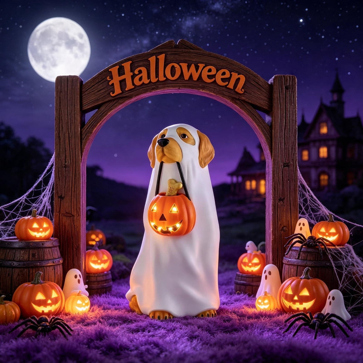 Clearance Halloween Giant Ground Breaking Skeleton Decor with LED Light-Up Moving Eyes, Scary Skull Stakes for Garden Lawn Holiday Party Decor