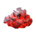 DIY Thundercloud Lamp Set with Interactive Skeleton Model - Unique LED Cloud Light for Atmospheric Decor, Features 4 Skeletal Hands and 1 Skull Head for Customizable Arrangements