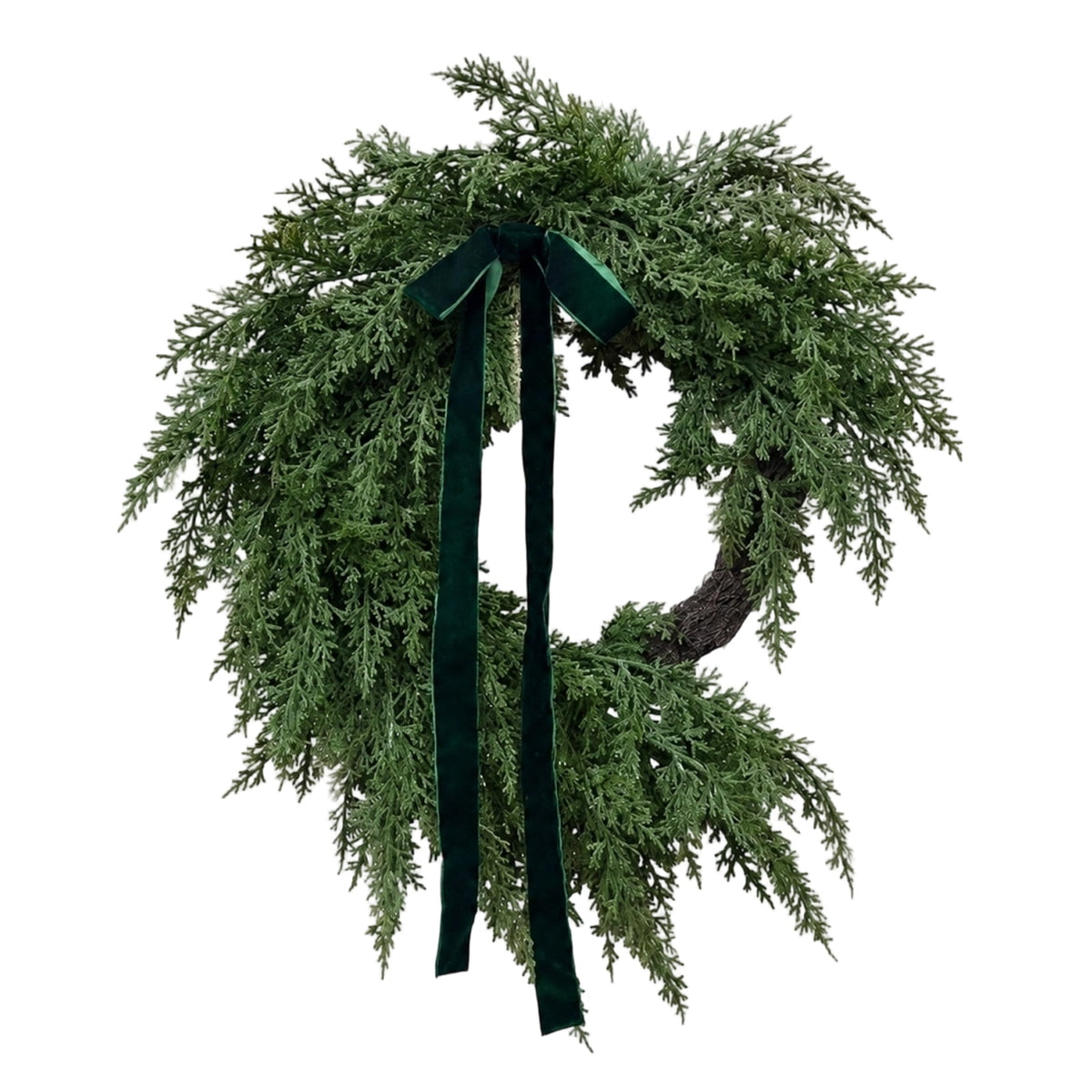 Christmas Pine Wreath, Outdoor Christmas Decorations, Xmas Door Wreath for Home, Holiday, Party, Fireplace, Mantle, Wall, Windows Decor
