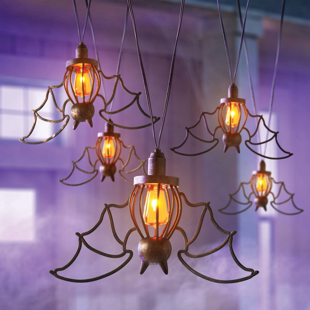 Halloween Flame Lights, Set of 5