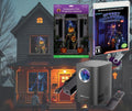HoliScapes USB Projector Kit - AtmosFx Spooky Halloween Hollusion Vol 2 on USB + Projector + 5 ft x 9 ft Holographic Screen