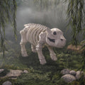 22" Standing Hippo Skeleton Halloween Decoration