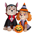 PAW Patrol Halloween Inflatable Scene with Vampire Chase and Witch Skye, 3.5-Ft Lighted Airblown Yard Decor