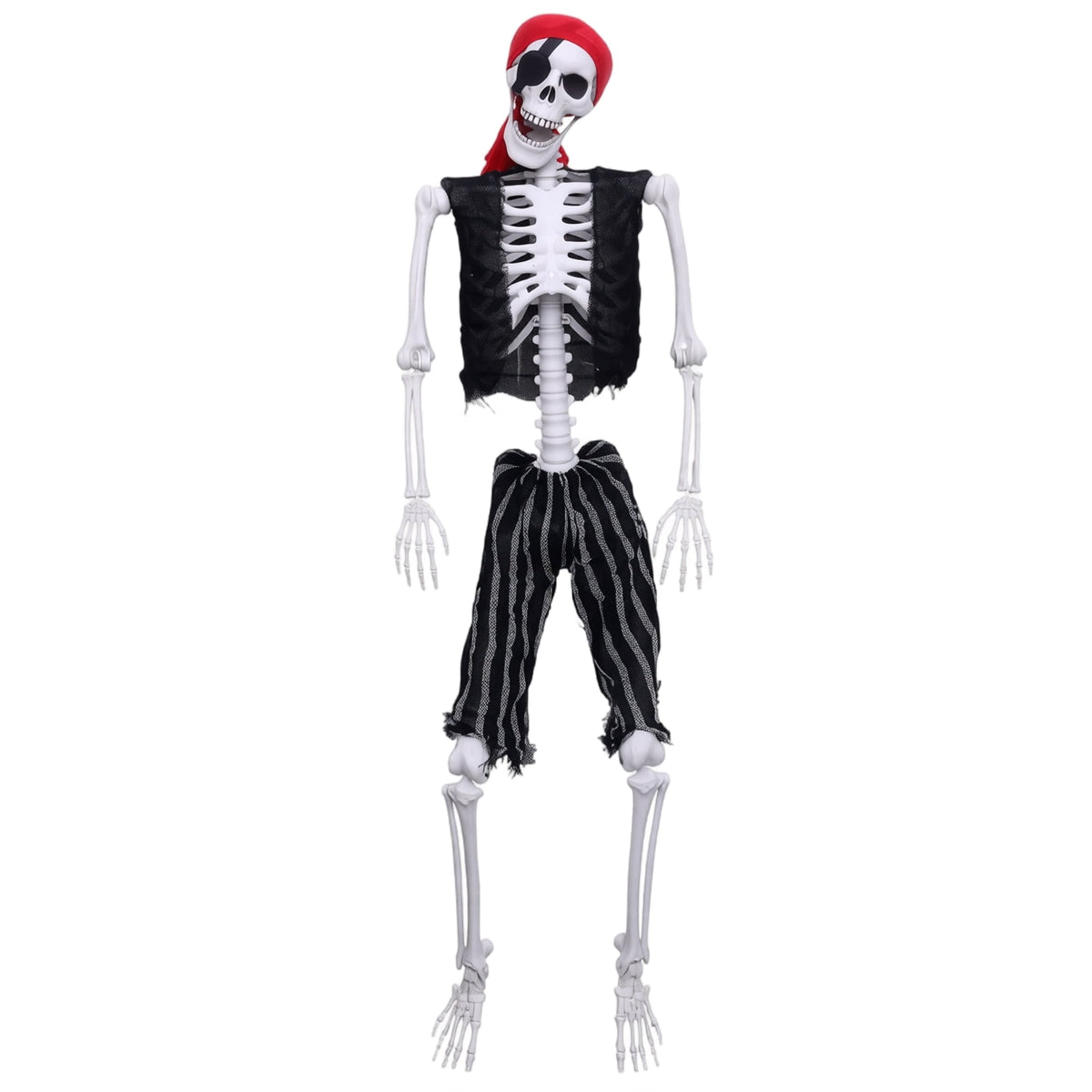 Skeleton 5 Foot Life Size Pirate Skeleton for Spooky Halloween Haunted House Party Indoor and Outdoor Decoration Props