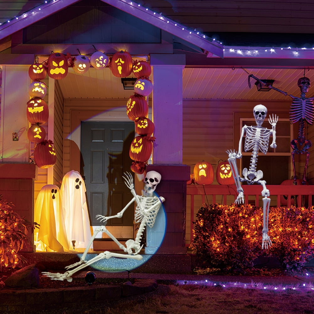 5.9FT Poseable Skeleton, Full Size Human Skeleton with Movable Joints for Halloween