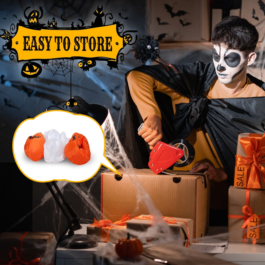 11.8FT Halloween Inflatable Ghost Spider Pumpkin with LED Lights for Yard
