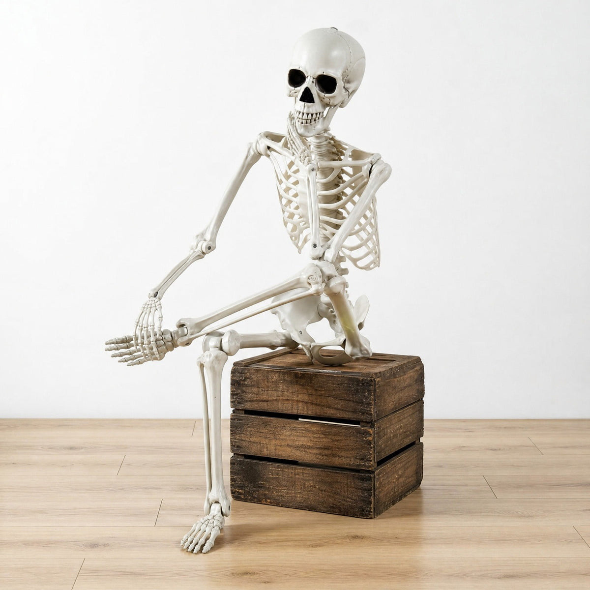 Halloween Simulation Skeleton Decoration, Realistic Skeleton Prop, Party House Yard Indoor Outdoor