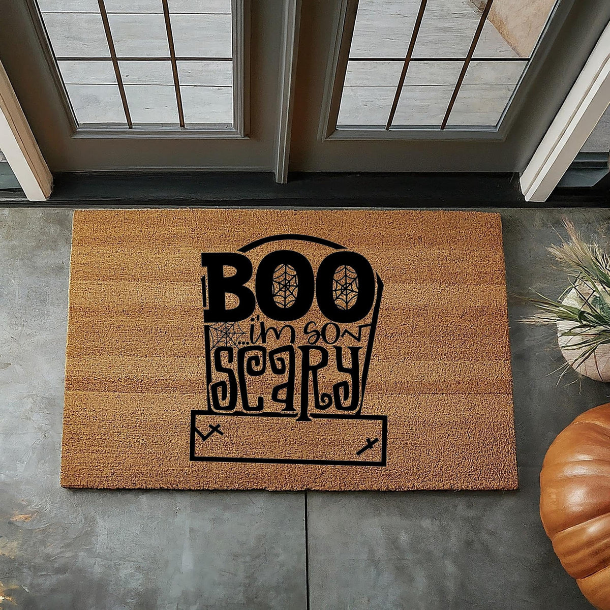 Doormat Boo I'm So Scary Halloween Door Mat | Funny Doormat | Welcome (36" x 72") #1271