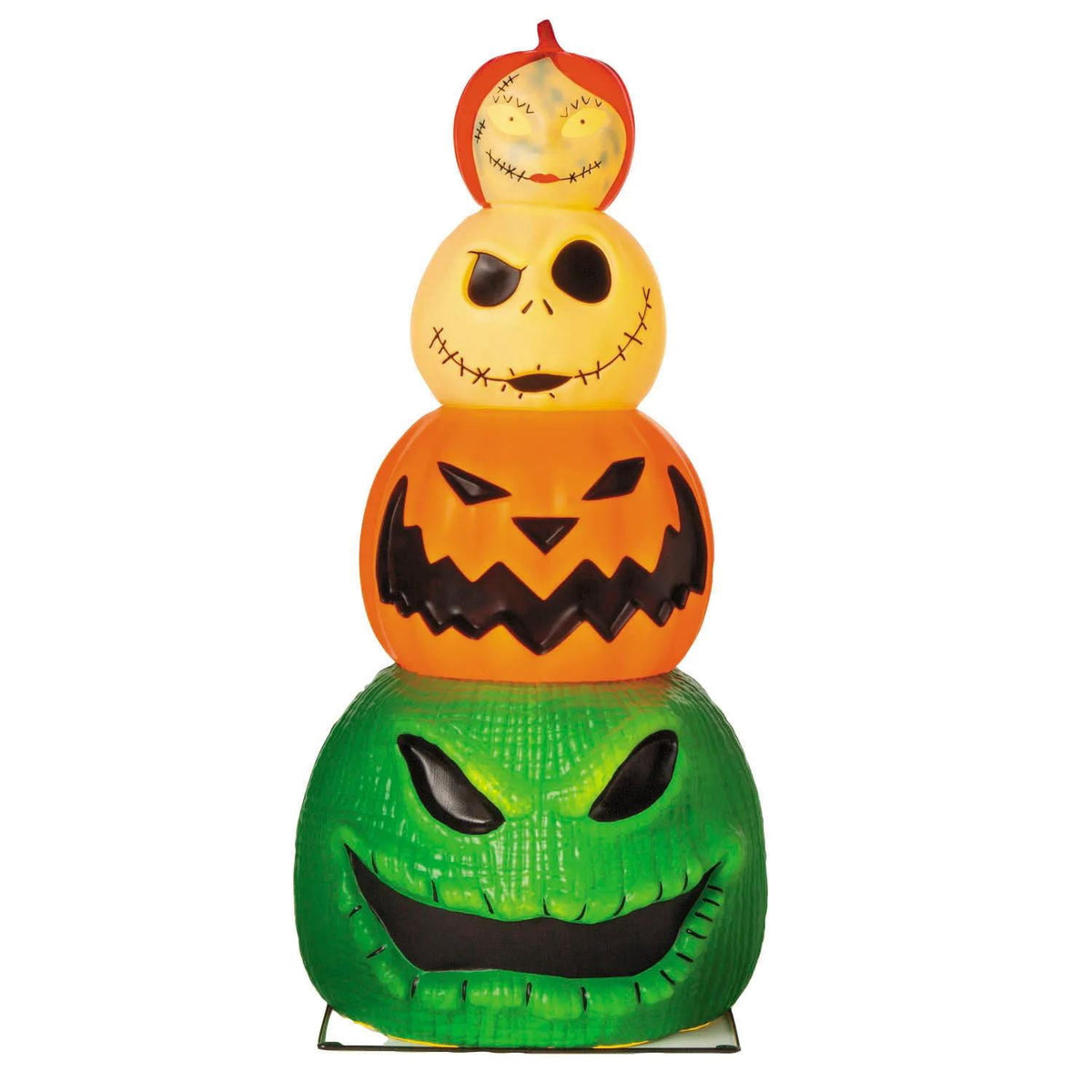 Seasons Large Light Up Pumpkin Stack Halloween - Orange