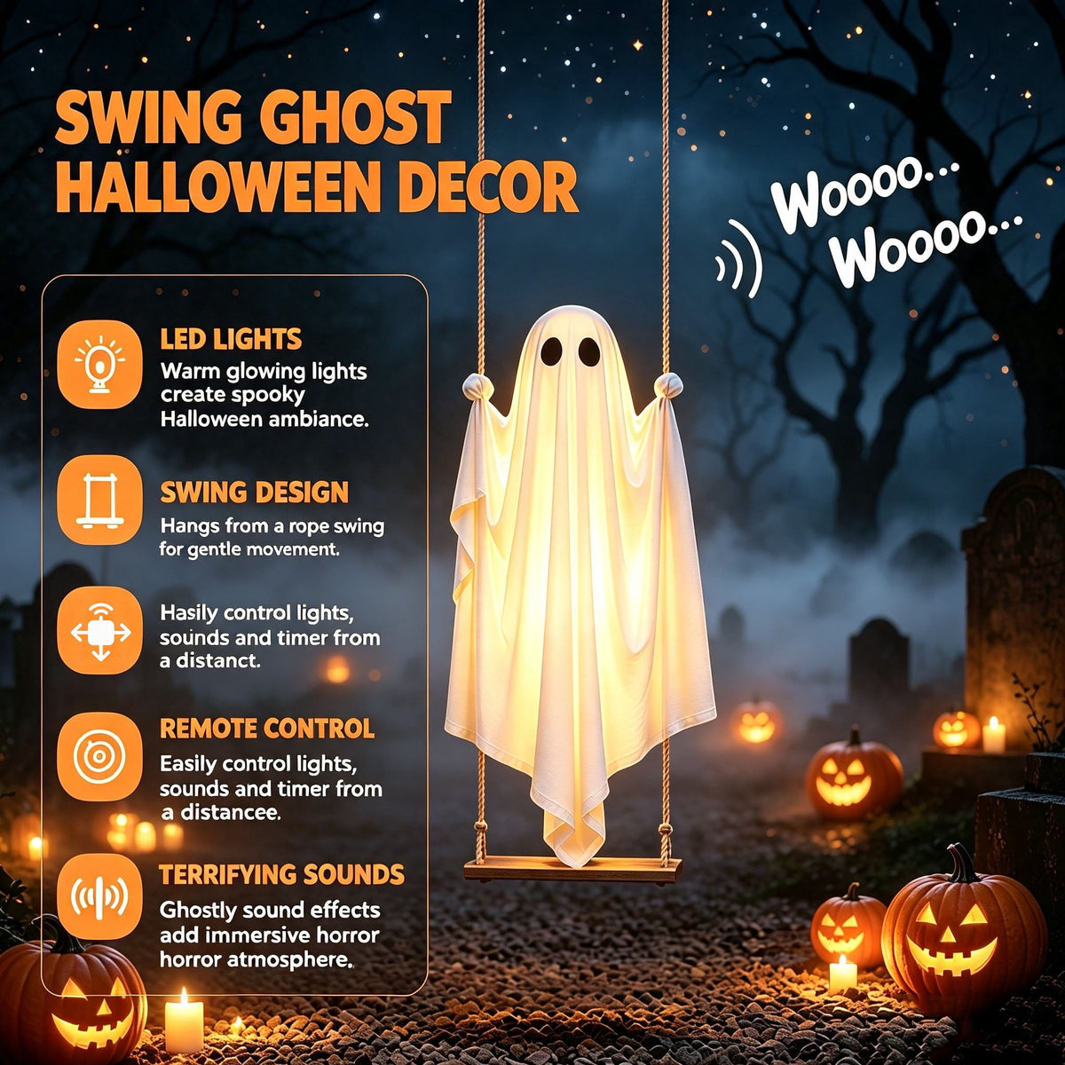 Halloween Animatronics Outdoor 72", Light Up Grim Reaper Street Lamp Post with Glowing Eyes, Life Size Standing Skeleton Decor for Lawn Porch, 1 Pack