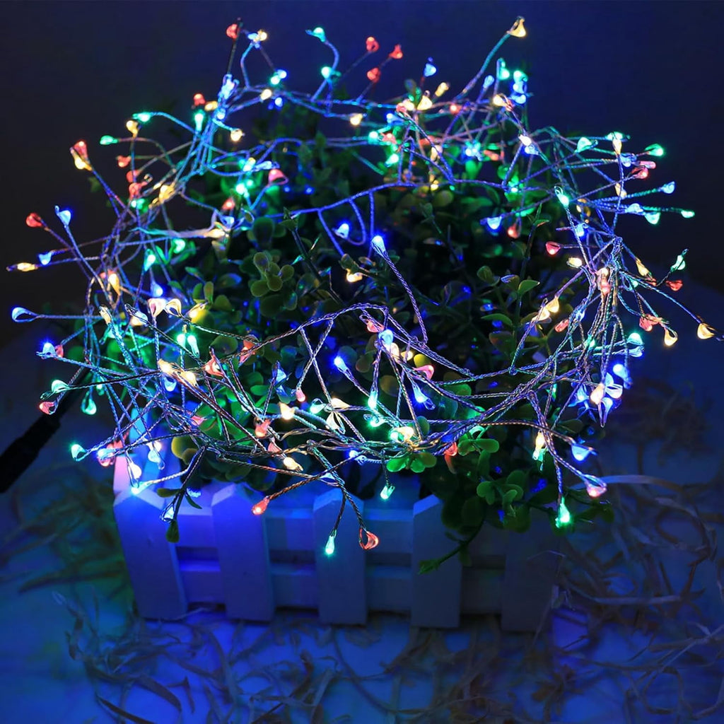 Plug-in Christmas Lights with Remote,30M 1000LED Waterproof Starry Cluster Fairy Lights, Copper Wire String Light for Indoor and Outdoor Use, Christmas Tree