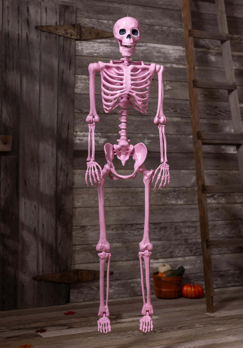 Poseable Crazy Bones Skeleton in Pink Decoration
