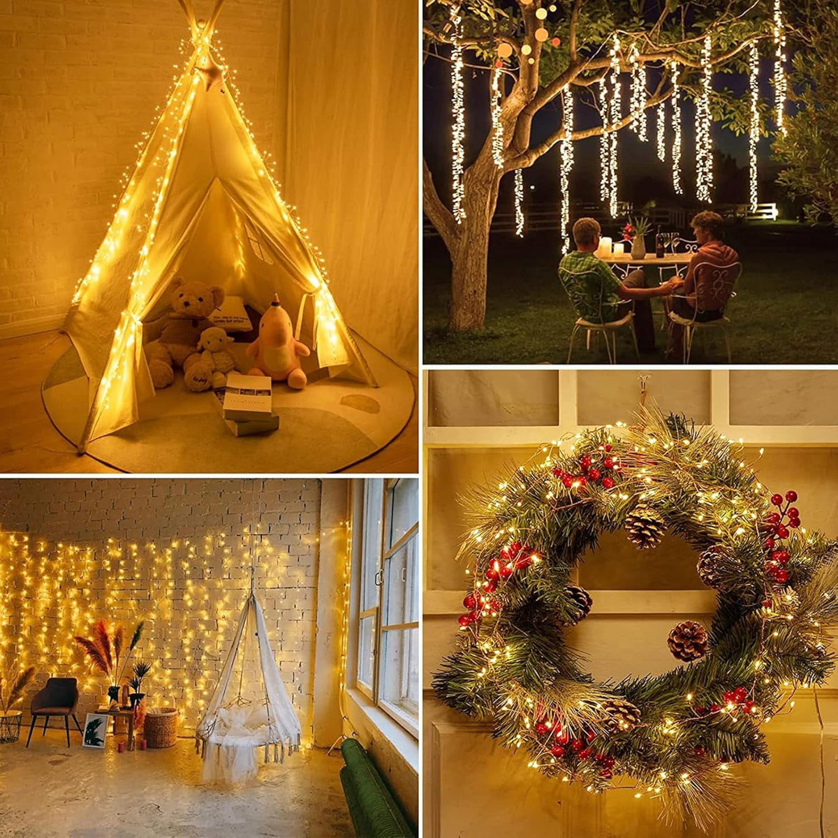 Outdoor String Lights with Remote,100M 3000LED Plug-in Powered Waterproof Fairy Lights, Copper Wire Christmas String Lights for Wedding, Party, and Indoor Fairy Lights