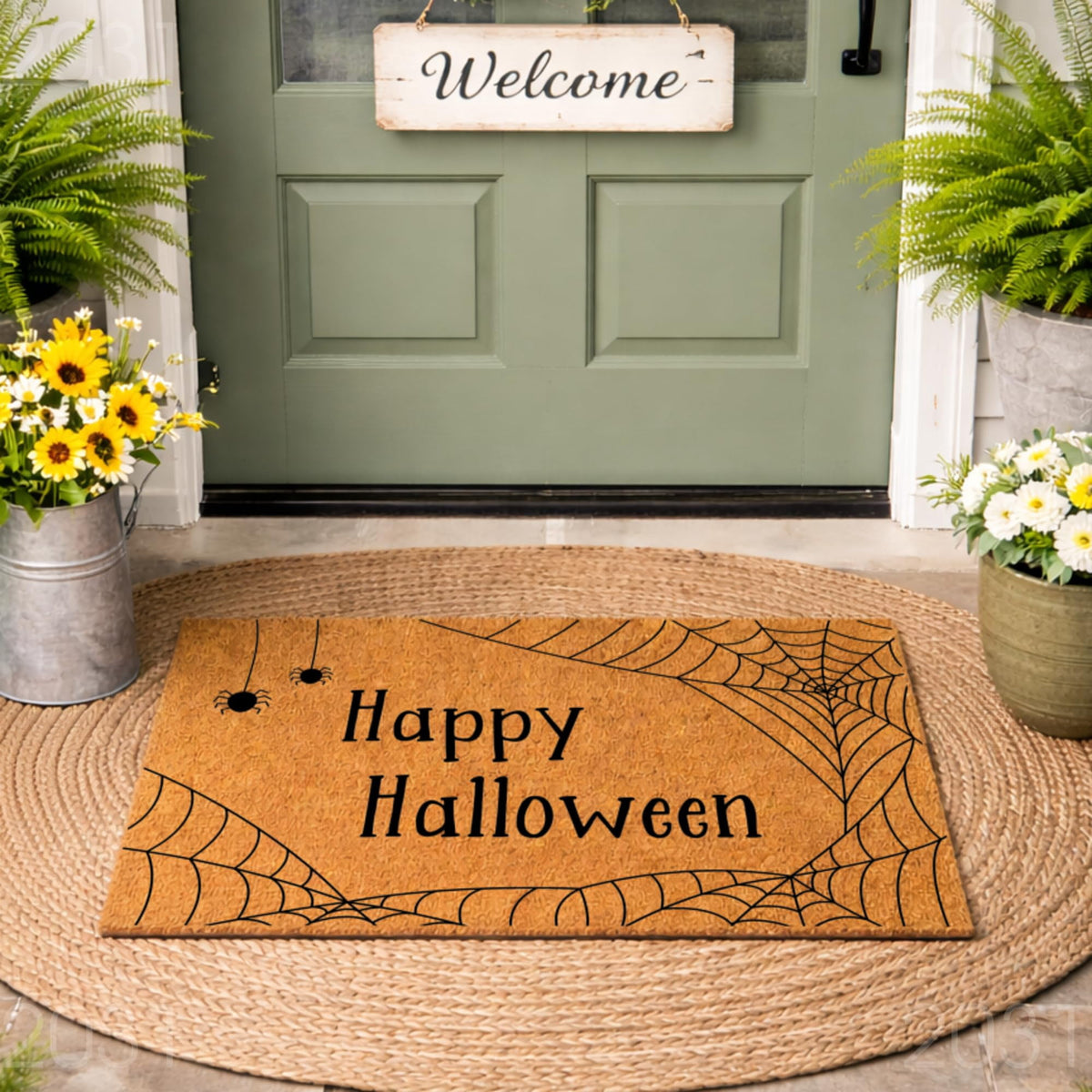 Halloween Doormat - Happy Halloween Welcome Door Mat (36" x 72")