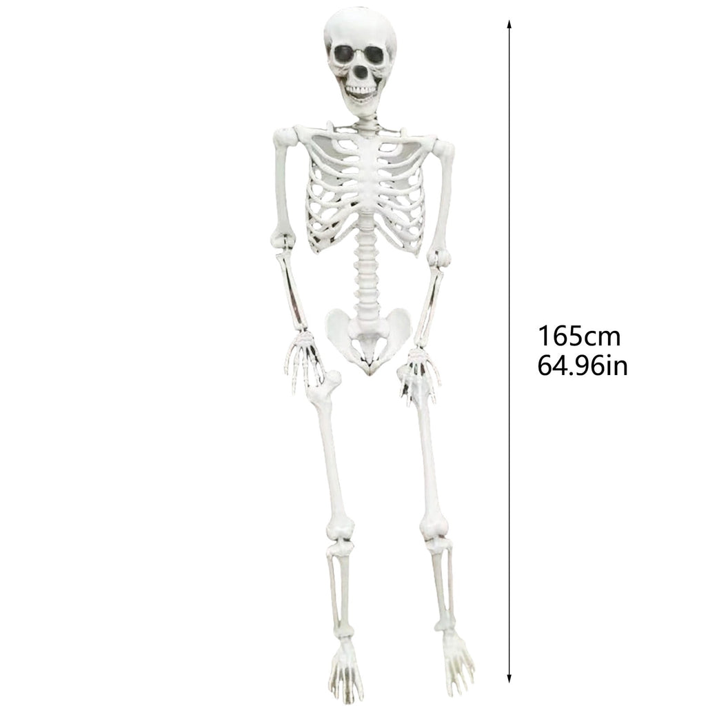 Skull Ornament，Skeleton Prop With Flashing Lights And Ghostly Sound Terrifying Standing Skeleton Skeleton With 165 Cm