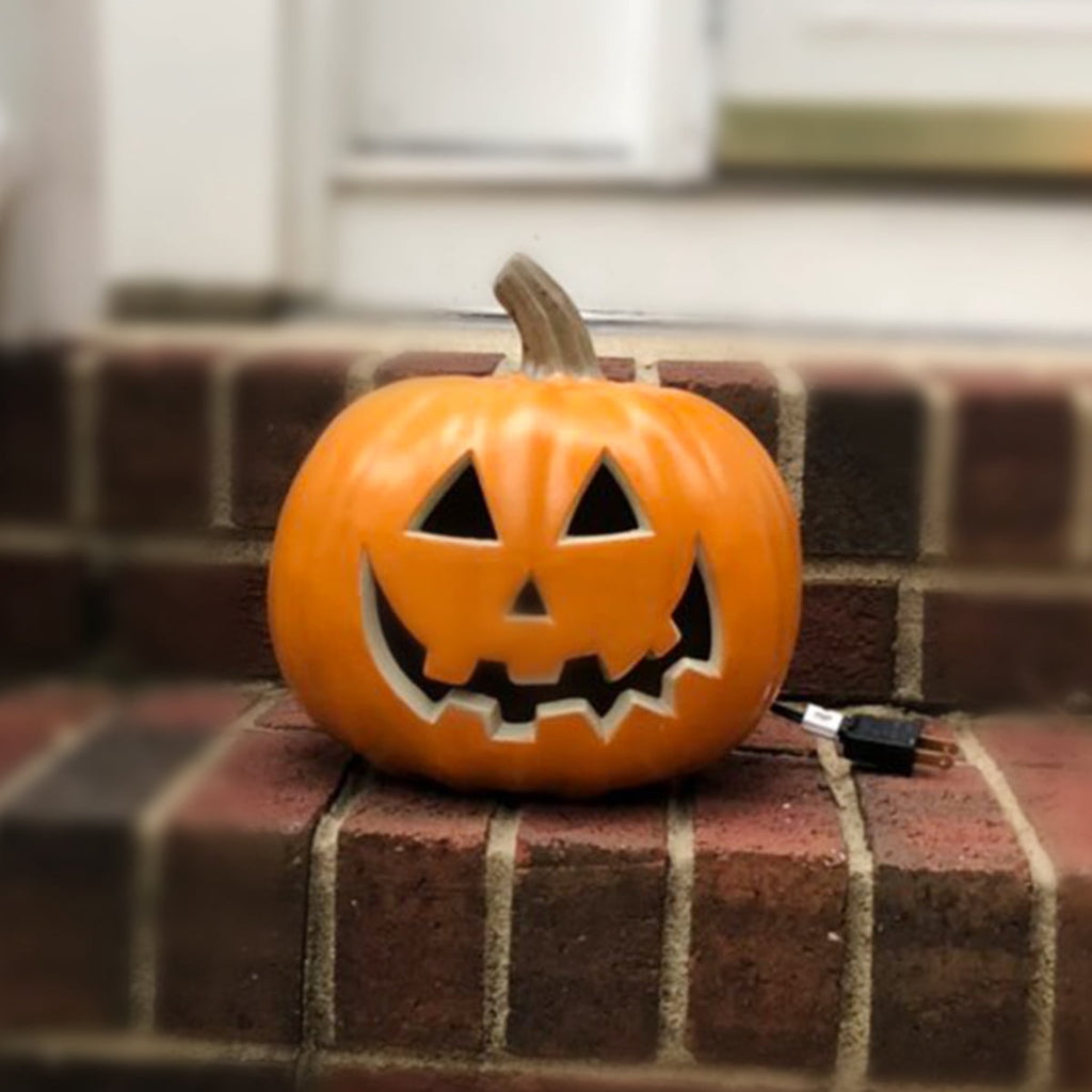 21in+12in LED Light Up Jack O Lantern Halloween Pumpkin Lights Indoor/Outdoor Holiday Festival Garden Patio Front Door Decor