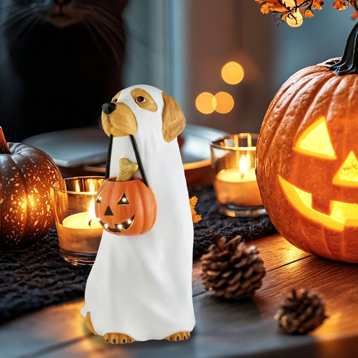 Clearance Halloween Giant Ground Breaking Skeleton Decor with LED Light-Up Moving Eyes, Scary Skull Stakes for Garden Lawn Holiday Party Decor