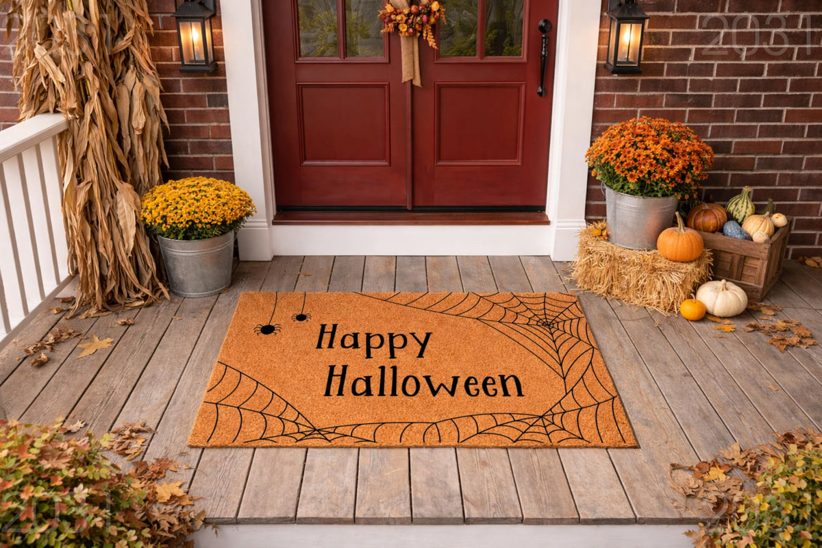 Halloween Doormat - Happy Halloween Welcome Door Mat (36" x 72")